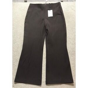 Theory Brown Flare Leg Trousers High‎ Waist Career Casual Pants SZ 10 NWT